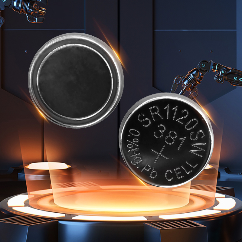 Why do zinc-silver oxide batteries have such high energy density in button batteries?